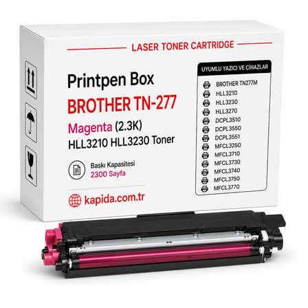 Printpen Box Brother Tn 277 Kirmizi (2 3K) Hll3210 Hll3230 Toner