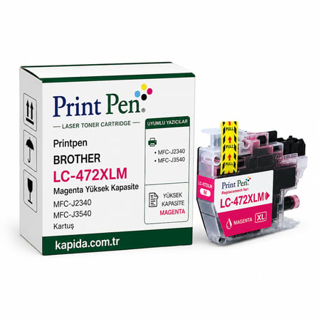 Printpen Brother Lc 472Xlm Kirmizi Yuksek Kapasite Mfc J2340 Mfc J3540 Kartus