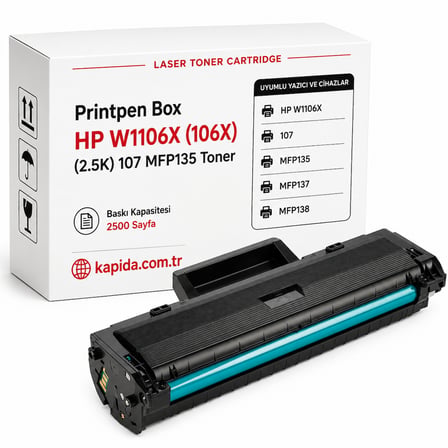 Printpen Box Hp W1106X (106X) (2 5K) 107 Mfp135 Toner