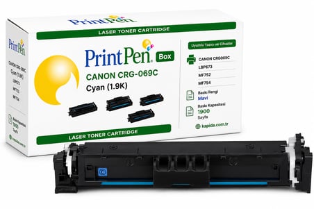 Printpen Box Canon Crg-069C Mavi (1.9K) Lbp673 Mf752 Toner