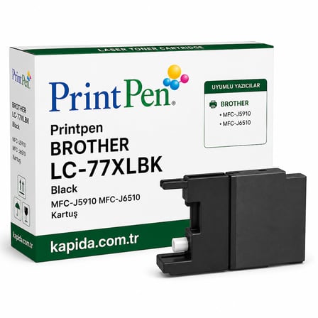 Printpen Brother Lc 77Xlbk Black Yuksek Kapasite Mfc J5910 Mfc J6510 Kartus