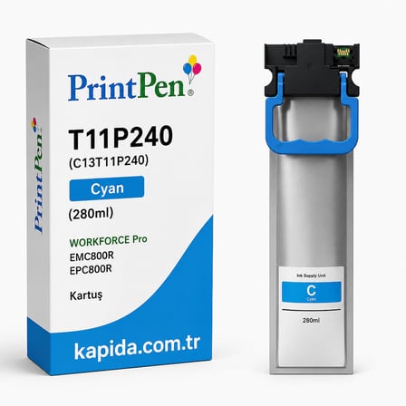 Printpen Epson T11P240 (C13T11P240) Mavi (280Ml) Workforce Pro Emc800R Epc800R Kartus