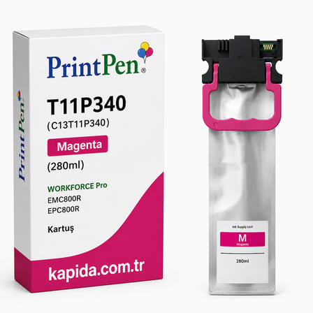 Printpen Epson T11P340 (C13T11P340) Kırmızı (280ml) WorkForce Pro EMC800R EPC800R Kartuş