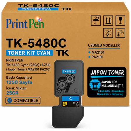 Printpen Kyocera Tk-5480 Mavi (25Gr) (1.25K) (Japon Toner) Ma2101 Pa2101