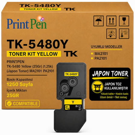 Printpen Kyocera TK-5480 Sarı (25Gr) (1.25K) (Japon Toner) MA2101 PA2101