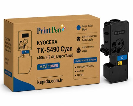 Printpen Kyocera TK-5490 Mavi (40Gr) (2.4K) (Japon Toner) MA2101 PA2101