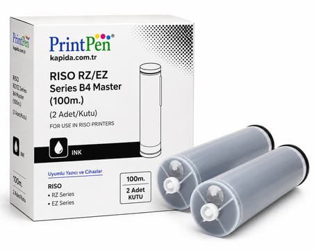 Printpen Riso Rz/Ez Series B4 Master (100m.) (2 Adet/Kutu) Rz Series Ez Series Mürekkep