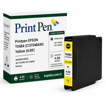 Printpen Epson T04B4 (C13T04B440) Sari (4 6K) Workforce Wf C8190 Wf C8690 Kartus