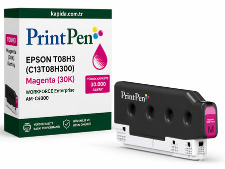 Printpen Epson T08H3 (C13T08H300) Kirmizi (30K) Workforce Enterprise Am C4000 Kartus