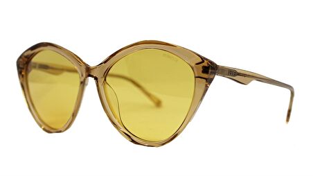 HERMOSSA  1384 C4 56  Kadın/ SARI Çekik Çerçeve Güneş Gözlüğü
