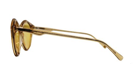 HERMOSSA  1384 C4 56  Kadın/ SARI Çekik Çerçeve Güneş Gözlüğü