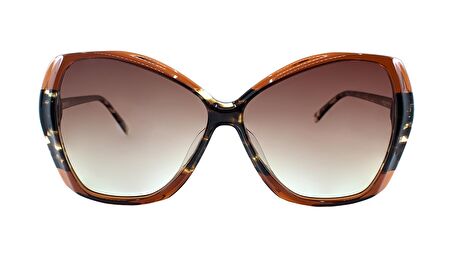 HERMOSSA  1387 C2 57  Kadın KARMA Geometrik Çerçeve Güneş Gözlüğü