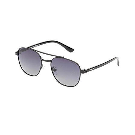 Despada DS 2279 C4 55 Polarize Unisex Geometrik Siyah Metal Güneş Gözlüğü