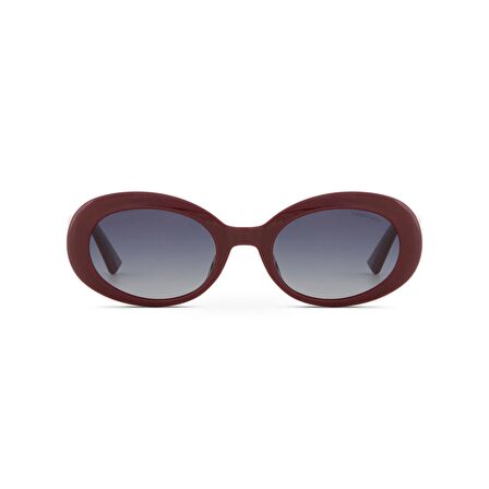 Despada Ds 2338 C3 52 Kadın Oval Bordo Kemik Güneş Gözlüğü