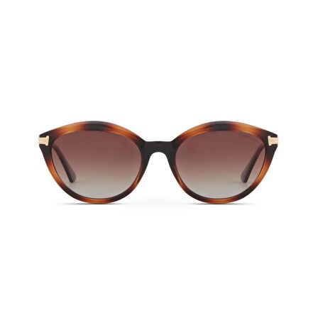 Despada Ds 2339 C2 55 Kadın Oval Kırçıllı Kahverengi Kemik Güneş Gözlüğü