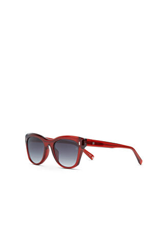 Hermossa Şeffaf Kırmızı C 3 Cat Eye Kadın Güneş Gözlüğü