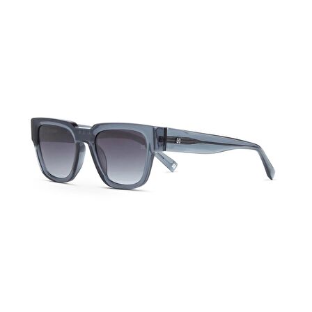 Hermossa Hm 1661 C3 52 Unisex Kare Şeffaf Mavi Kemik Güneş Gözlüğü