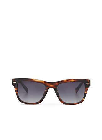 Hermossa Kahverengi Havana C 2 Dikdörtgen Kadın Güneş Gözlüğü