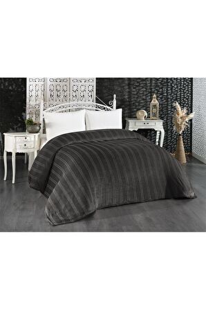 Evlen Home Mayer Supersoft Çift Kişilik Polar Battaniye Antrasit 180 x 230 cm