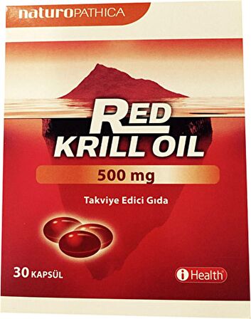 İhealth Red Krill Oil Omega 3 500mg 30 Kapsül