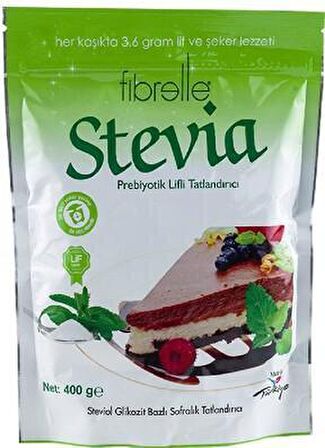 FİBRELLE PREBİYOTİKLİ LİFLİ TOZ STEVİA 400 GR