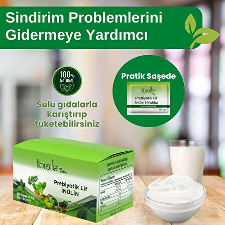 Fibrelle Prebiyotik Lif İnülin Hindibağ 30 Saşe x 2 Gr - AROMASIZ