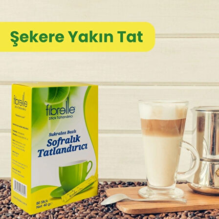 Fibrelle Ultra Plus Tatlandırıcı 0,5 gr 80 Adet Kutu 2 adet