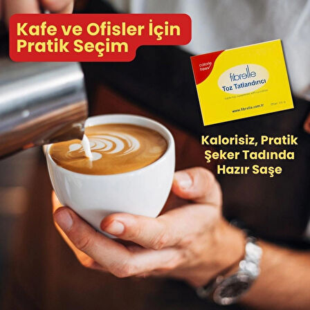 Fibrelle saşe Toz Tatlandırıcı ( Sukraloz Bazlı ) 1000 adet stick, 5 g Şeker tatlılığı