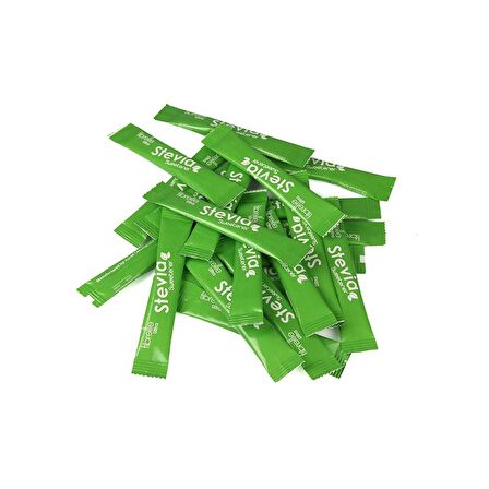 Fibrelle stick Toz Tatlandırıcı ( Stevia Bazlı ) 1000 adet stick, 5 g Şeker tatlılığı