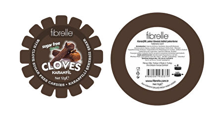 Fibrelle Stevialı Karanfilli Şekersiz Şeker (12 gr) 