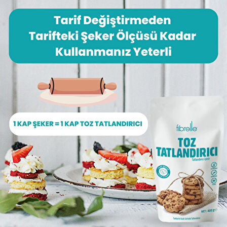 Fibrelle Toz Tatlandırıcı 400 g   SoSa