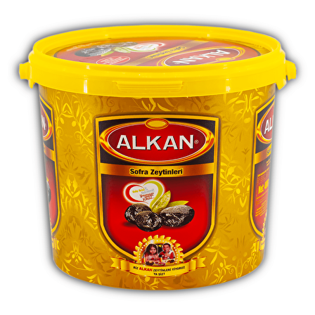 Alkan Kuru Sele (çok düşük tuz oranı)Gemlik Zeytini 3kg Kova