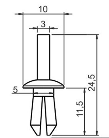BMW E-90-E-91-E-92-DAVLUMBAZ KLİPSİ SAYK0202 12 ADET MARKA İLE UYUMLU