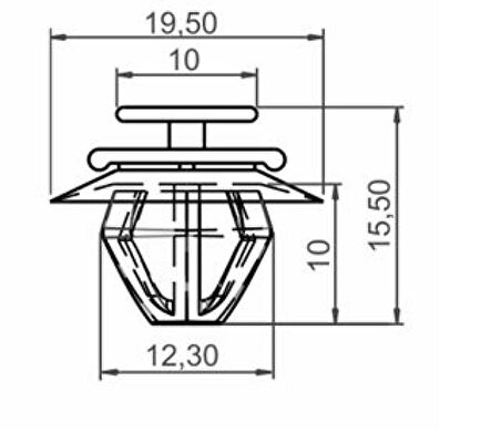 BMW ARKA SPOT BAĞLANTI KLİPSİ SAYK0205 12 ADET MARKA İLE UYUMLU