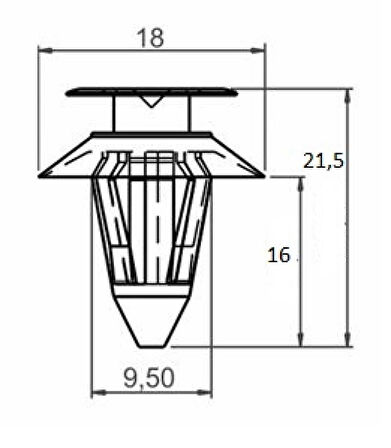BMW MINICOOPER KAPI DÖŞEME KLİPSİ BEYAZ SAYK0206 12 ADET MARKA İLE UYUMLU