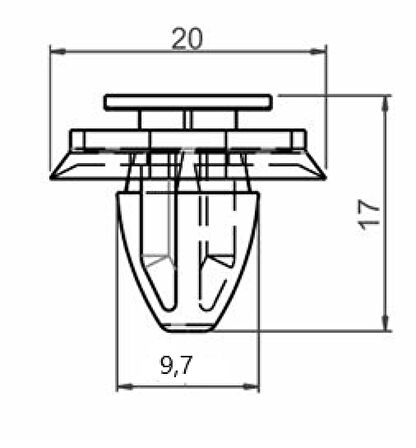 FİAT DUCATO-PEUGEOT BOXER KAPI ÇITA KLİPSİ SAYK0901 12 ADET MARKA İLE UYUMLU
