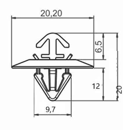 FİAT DOBLO-ALBEA-FLORİNO KAPI ÇITA KLİPSİ SAYK0904 12 ADET MARKA İLE UYUMLU