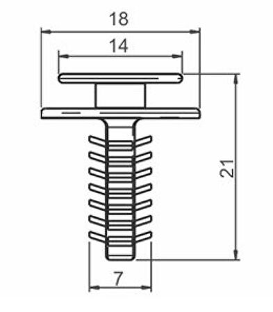 FİAT DOBLO-PALİO-İVECO-LANCİA DÖŞEME KLİPSİ SAYK0906 12 ADET MARKA İLE UYUMLU