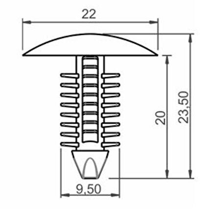 FİAT IVECO DÖŞEME KLİPSİ SAYK0912 12 ADET MARKA İLE UYUMLU