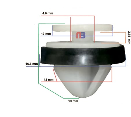 PEUGEOT 407-CİTROEN C-5 CAM DİREK KLİPSİ SAYK2203 12 ADET MARKA İLE UYUMLU