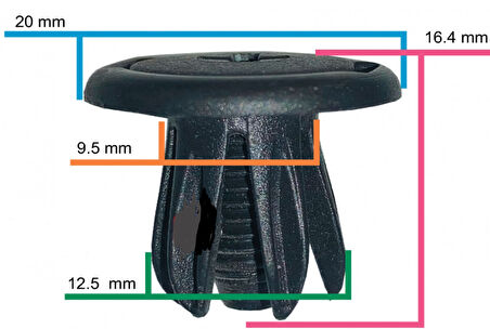 UNIVERSAL DAVLUMBAZ KLİPSİ SAYK3902 12 ADET