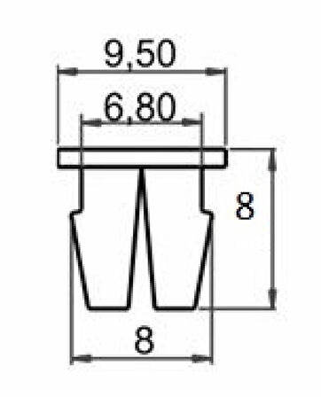 Universal Klips. SAYK5011 12 ADET
