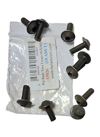Pul Başlı Torx Cıvata M6X18X16 (10 ADET) 15026