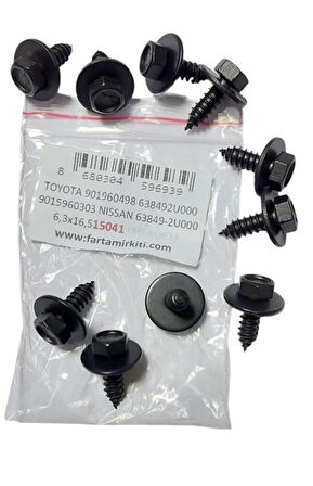 TOYOTA 901960498 638492U000 9015960303 NISSAN 63849-2U000 6,3x16,5 15041 MARKA İLE UYUMLU