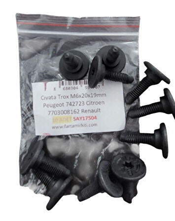 Cıvata Tampon 46419734 Fiat Albea Doblo (10 ADET) 17504 MARKA İLE UYUMLU