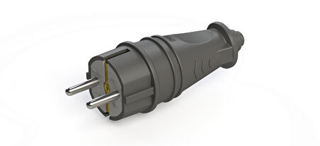 Ne-Ad 4001 1X16A Kauçuk Topraklı Erkek Fiş