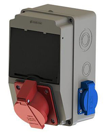 NE-AD Kombinasyon Kutusu 5X16A 1 Adet Ön+1x16A 2 Adet Yan 5027