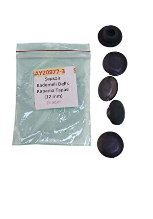 20977 Şapkalı Kademeli Delik Kapama Tapası 12 mm 5 ADET 20977-3