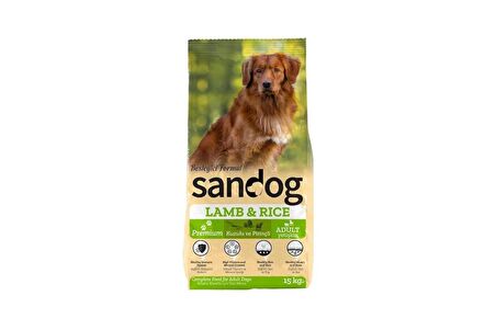 Sandog Lamb & Rice Adult Köpek Maması 15 Kg