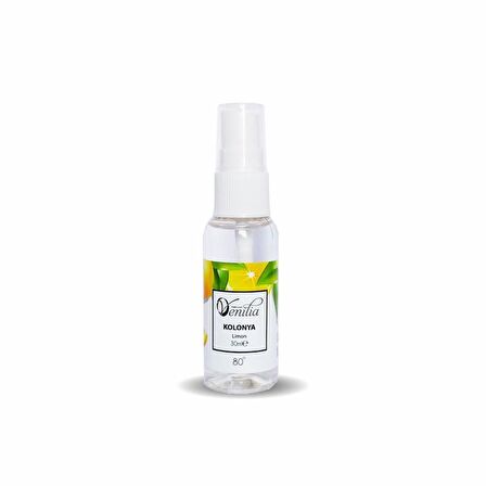 Venilia Limon Kolonyası 80 Derece Sprey Pet Şişe 30 ml